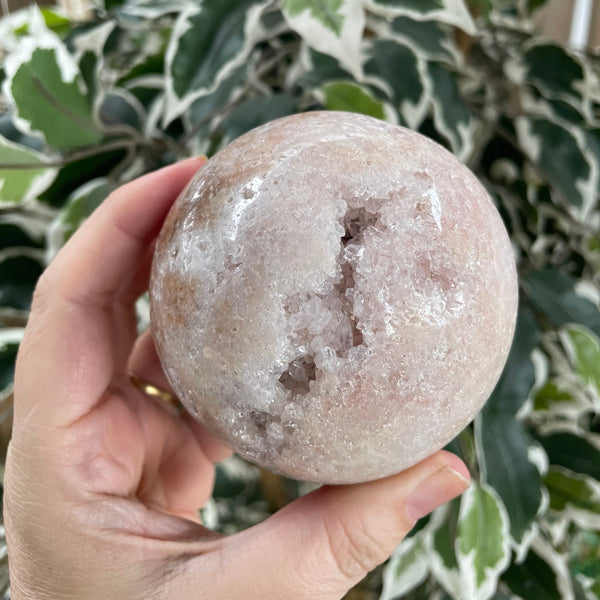 Pink Amethyst Druzy Sphere