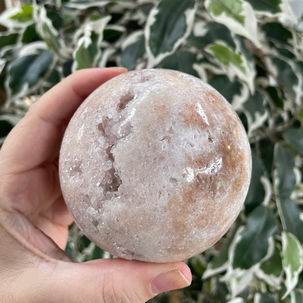 Pink Amethyst Druzy Sphere