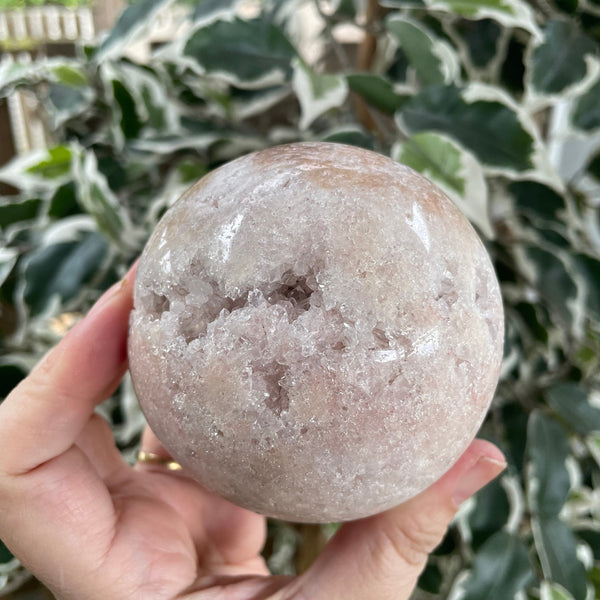 Pink Amethyst Druzy Sphere